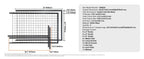 SucceBuy Grid Wall Panels Tower Wire Gridwall Display Racks Double Side Gridwall Panels for Art Craft Shows Retail Shop w/ Hooks