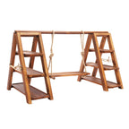 3-Tier Solid Wood Dessert Stand 6KG Load Capacity Detachable Wooden Cupcake Display Rack for Wedding Birthday Party