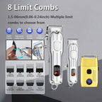 Hair Clippers Electric Razor Shavers for Men USB Rechargeable Clippers and Trimmer Beard Trimmer Barber Kit Professional Clipper