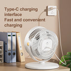 Wireless Fan Height Adjustable Outdoor Travel Camping Long Endurance USB Charging Portable Student Dormitory High Wind Power
