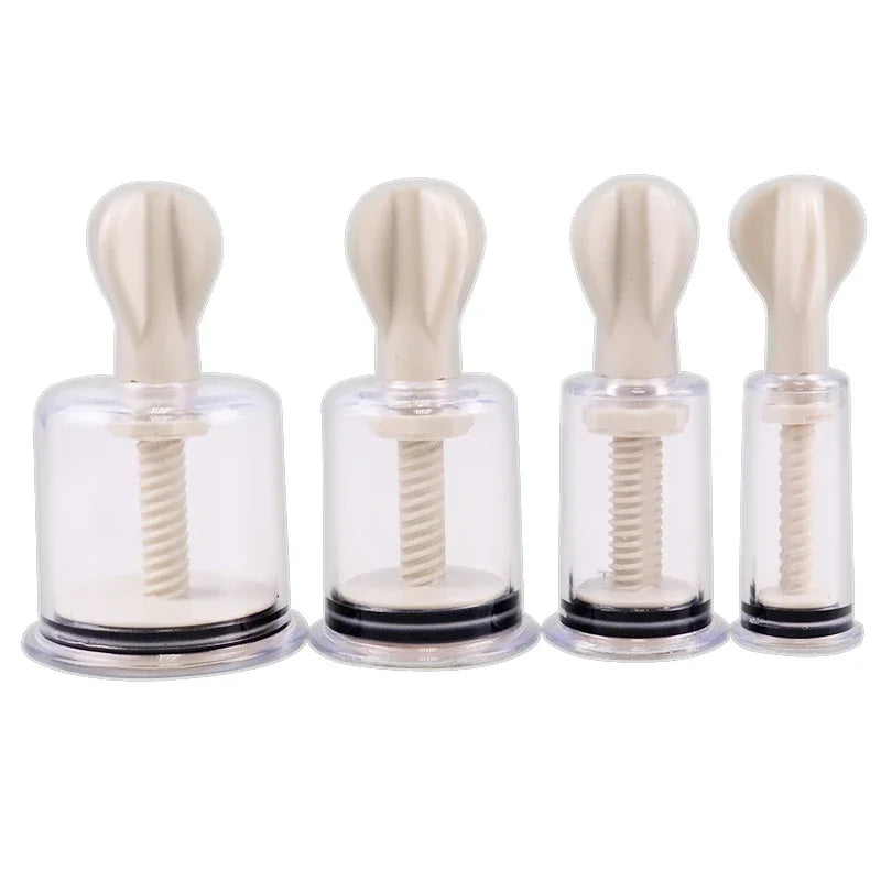 Professional Cupping Medical Chinese Vacuum Body Massager Vacuum Cupping Stimulation Nipple Sucker Inverted Suction Enlarger Cup