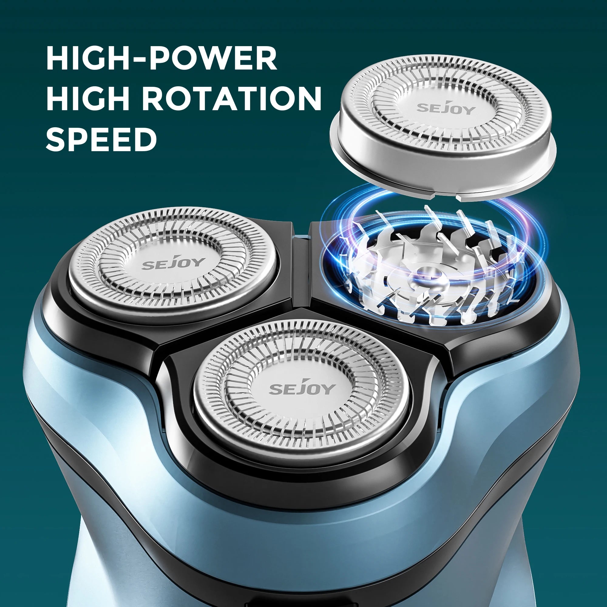 Sejoy 3D Floating Electric Shaver for Men Rechargeable Electric Razor Shaving Machines Mens with Electric Hair Trimmers
