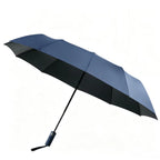 12 Bone Double Bones Black Glue Fully Automatic Umbrella, Rain & Sun Dual Use Three Fold, Sturdy Keel, UV Protection