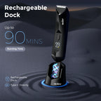 SEJOY Body Pubic Hair Trimmer for Men With Standing Recharge Dock,Balls Women Lady Shaver Hair Removal Bikini Trimmer