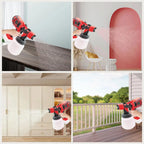 【Hot Sale】Paint Sprayer for Milwaukee 18V Battery, HVLP Spray Paint Gun with Brushless Motor and Copper Nozzle,  Cordless Paint Sprayer for Home Interior and Exterior, House Paint 30000RPM