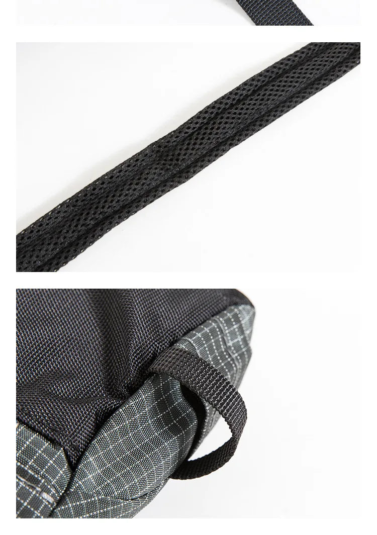 Outdoor Sports Crossbody Sling Bag Nylon Retro Waterproof Tear-Resistant for Cycling Running Hiking Outdoor Essentials