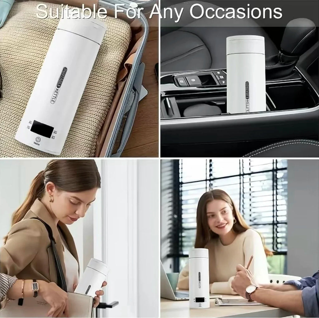 4 Temperature Electric Heating Kettle Leakproof Portable Fast Water Boiling Thermos Bottle Portable 220V 110V Hot Water Cup