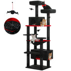 Large Cat Tree and Tower for Indoor Cats With Sisal-Covered Scratching Posts Spacious Hammock Padded Perches and Condos Cat Toys