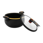 Iron Micro Pressure Cooker, 8.45Qt Capacity Non-Stick Pot with Safe Auto Pressure Release Valve for Induction Gas Electric Stove