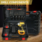 1/2 Inch Electric Wrench Cordless Impact Driver 20V Powerful Brushless 280 ft-lbs (380N.m) with 3.0Ah Battery and Charger