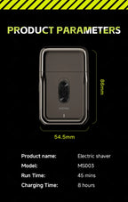 ENCHEN MS003 Compact Foil Shaver With POP-UP Precision Trimmer Type-C Charging With Indicator 7000RPM Strong Motor
