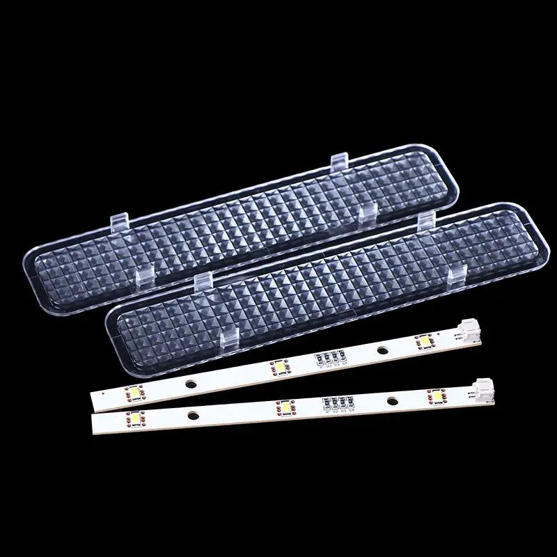 2 Pairs Plastic Freezer Refrigerator LED Strip Light Bar For E349766 MDDZ-162A 1629348 DC12V 2W HCDM415LC BCD-630WT