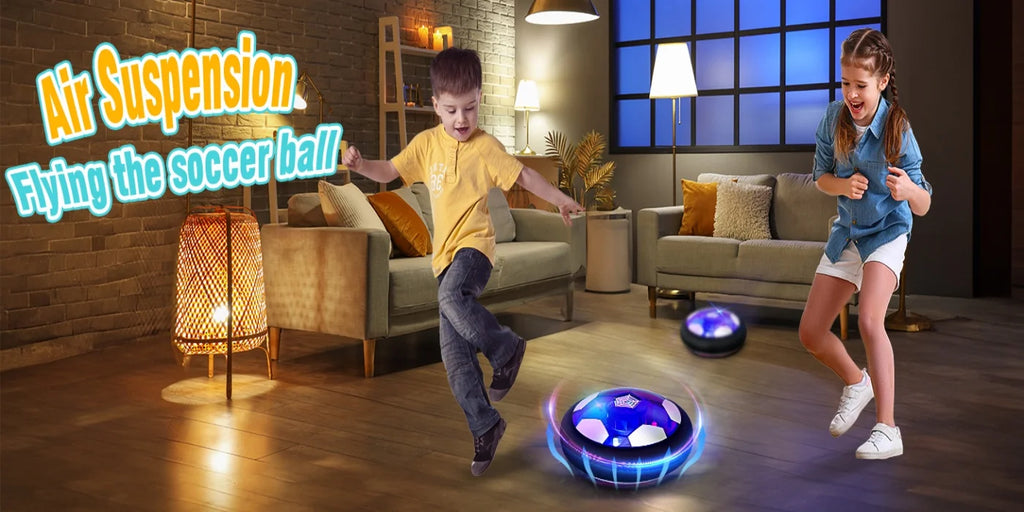 Hover Soccer Ball Kids Toy With Protective Foam Bumper And Colorful LED Lights ForBoys And Girls  (Battery supply)