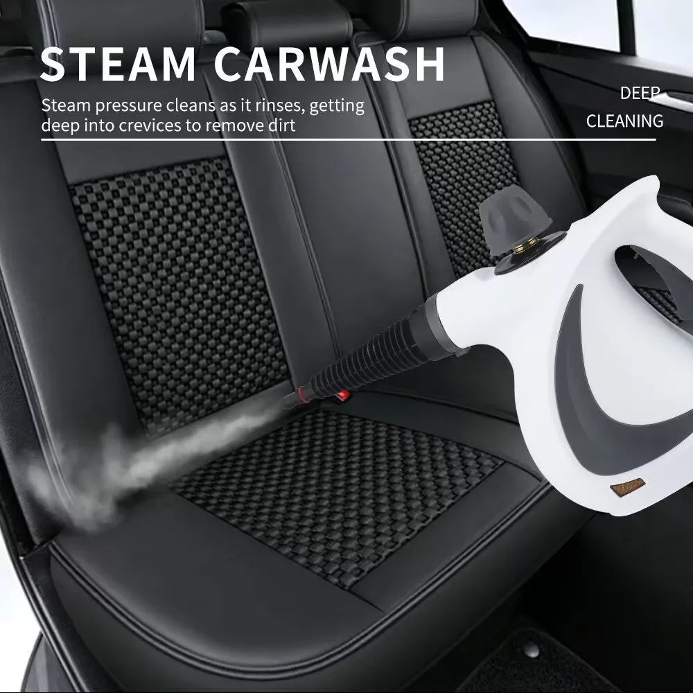 High Temperature Handheld Steam Cleaner 9 Piece Set, 350ML Portable Steamer For Kitchen Bathroom Car Tile And Grout Cleaning