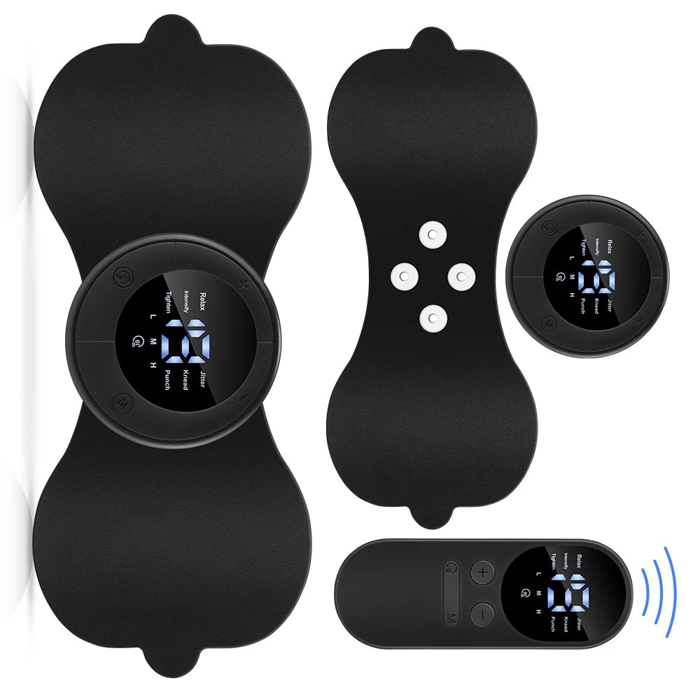 Electric Neck Massager EMS Muscle Massage Stimulator Low Frequency Instrument Back Cervical Calf Patches Pain Joints Mini Device