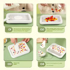 Household Ice Cream Maker Pan with 1 Scraper Instant Rolled Ice Cream Maker DIY Sorbet Frozen Yogurt Maker Ice Stir Fry Machine