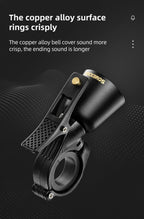 ROCKBROS Local Shipping Bicycle Bell MTB 100db Alloy  Bike Ring Copper Horn Warning Safe Crisp Cycling Bells Accessorie