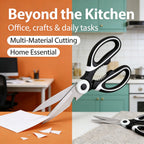 All In One Multipurpose Kitchen Scissors Heavy Duty Sharp Ergonomic Shears for Cooking Craft Office Home Daily Use