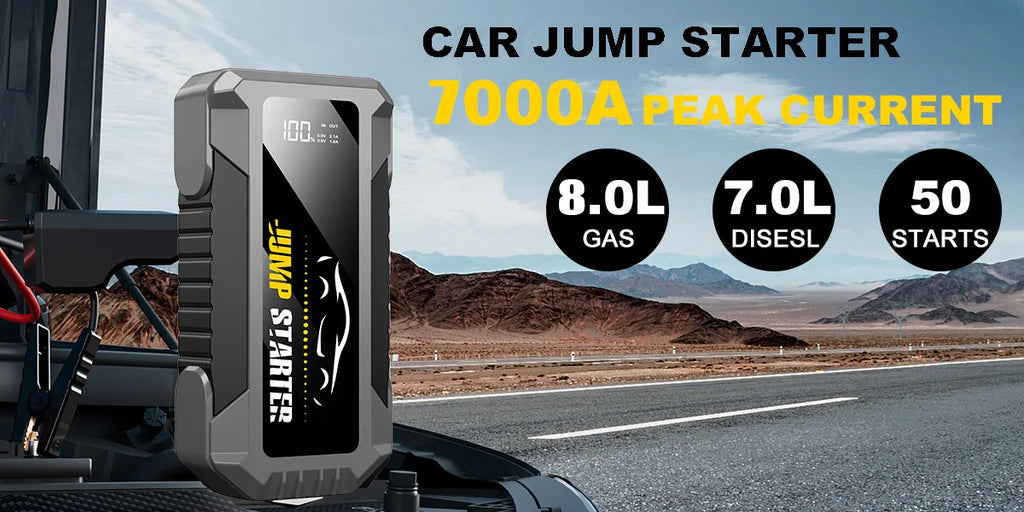 Car Jump Starter 5000A, Jump Starter Battery Pack (Up to 8L Gas & 7L Diesel Engines),20000mAh Battery Jumper Charger, Power Bank