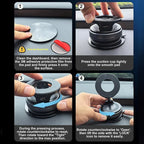 2026 NEW CAR Phone Magnetic Stand Multi-Functional Vacuum Adsorption Stretching And Folding 360° Rotate Navigation Stand