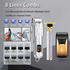 3 in1/1pc Professional Hair Clipper Kit Electric Shaver for Barber Men's Hair Trimmer Electric Shaver Hair Cutting Machine