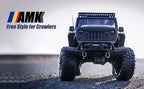 AMK 1/10 Overdrive 30% Metal Differential LCG Transmission with POM Skid Plate for RC Crawler Axial SCX10 Capra Element Gspeed