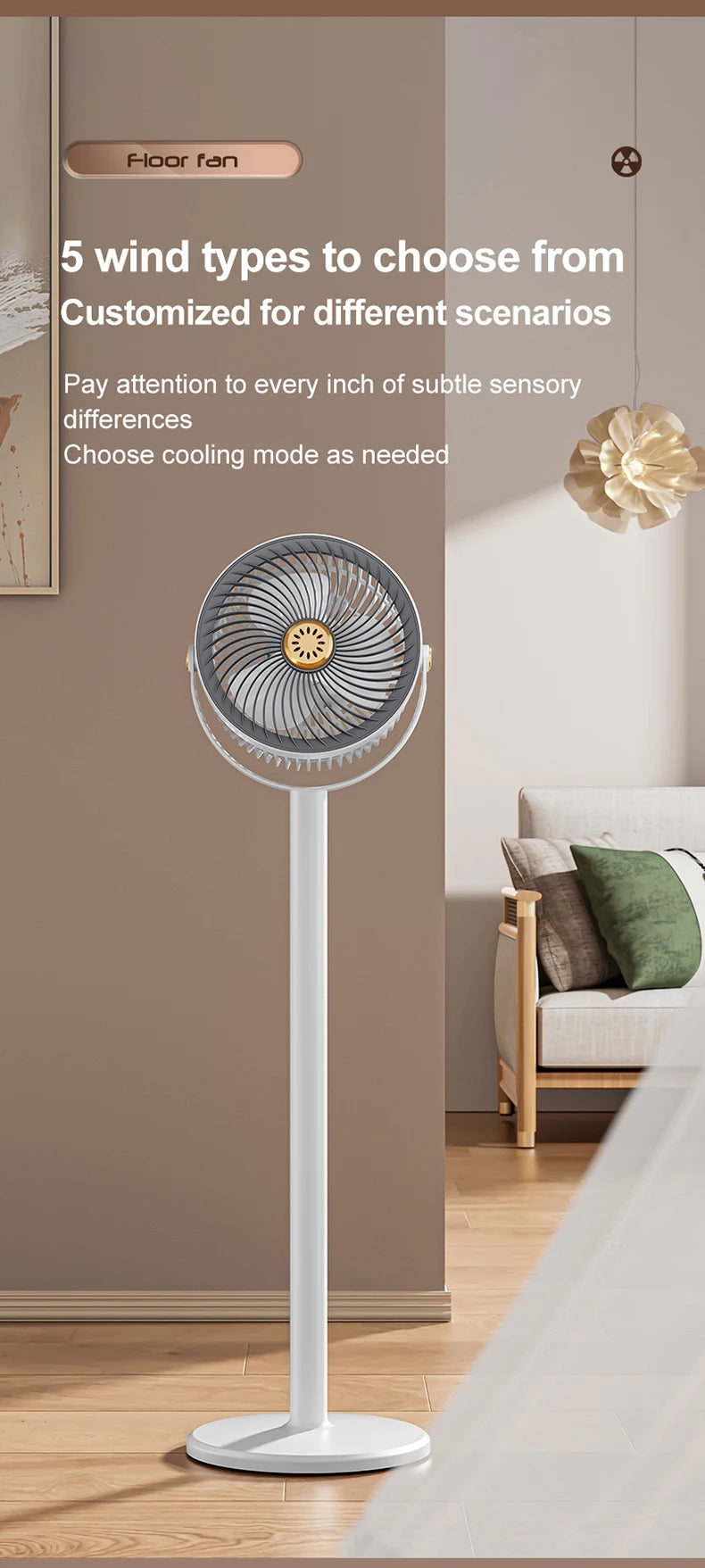 Wireless Fan Height Adjustable Outdoor Travel Camping Long Endurance USB Charging Portable Student Dormitory High Wind Power