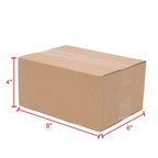 100 Pack 8x6x4 inches Small Shipping Boxes Brown Corrugated Cardboard Boxes for Packing, Mailing, Moving, Business