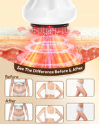 Lymphatic Drainage Massager & Anti-Cellulite Tool, Body Sculpting Machine with Heat Vibration Soothing Pulse for Legs Arms Hips