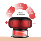 Intelligent Vacuum Cupping Massager 12 Gear Heating Body Gua Sha Back Neck Arm Cupping Massager LCD Display USB Charging