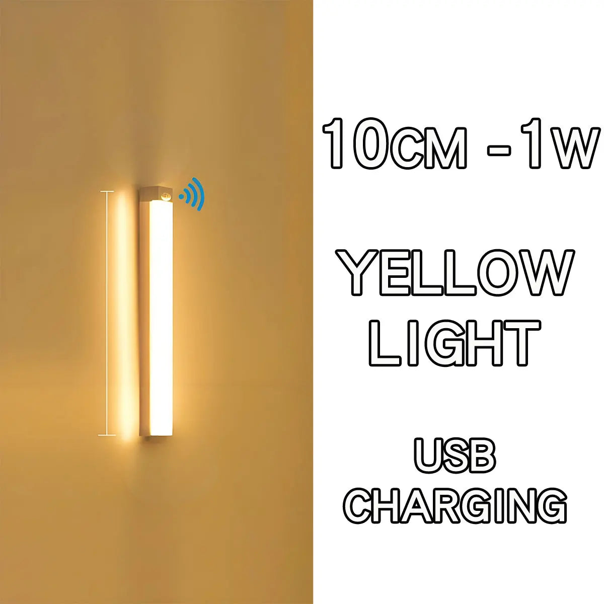 LED Motion Sensor Light Wireless LED Night Light Type C Rechargeable Light Cabinet Wardrobe Lamp Staircase Backlight For Kitchen