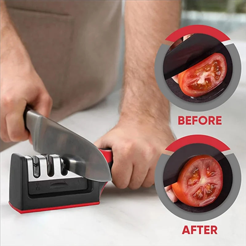 1-Pack Knife Sharpener Tool - Super Bowl Prep Edge Maintenance for Slicing Meats & Vegetables
