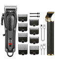 Professional 3-in-1 Electric Hair Clipper Set with LED Display, USB Rechargeable Cordless Trimmer for Men, Beard & Head Shaver Kit with Multiple Guide Combs