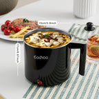 Hot Pot Electric, 1.5L Non-Stick Saucepan, Versatile Electric Cooker For Noodles, Steaks, Eggs & Pasta, Quick-Cook Option