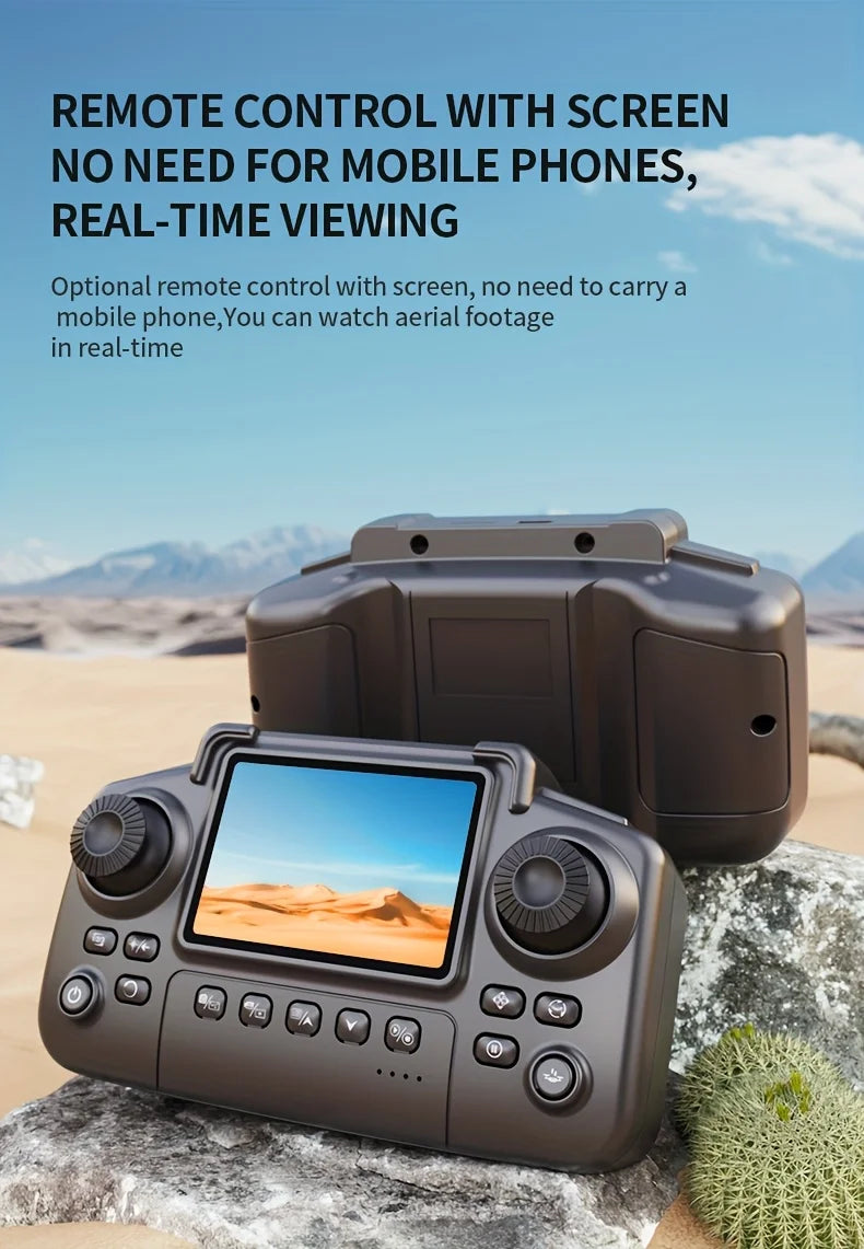 The Upgraded 2026 E99PRO MAX Drone Features Dual 8K Cameras, In-Screen Remote Control, Two Batteries, One-Key Return-to-Home, A Foldable Design, USB Charging, Wi-Fi Connectivity, and Flight Gaming Capabilities. This Drone Is