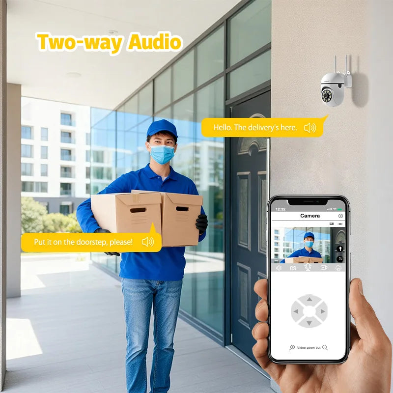 SZSINOCAM 3MP Wifi IP Wireless Security Surveillance PTZ Camera 4X Zoom Cameras Tracking Two-way Audio HD Night Color Camera