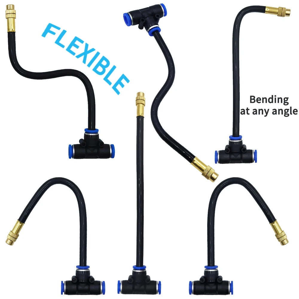 GEEIRR Irrigation spray nozzles kit For Greenhouse Garden Flowers Plant Watering 360° Adjustable Misting Cooling systems