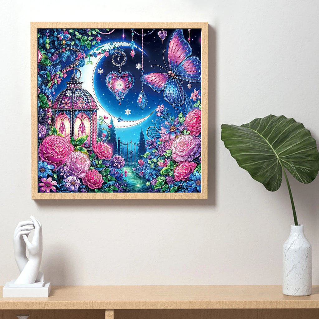 DIY Beautiful Night Diamond Art Painting Kits,Diamond Dots Art Paintings for Beginners and adults for Home Wall Decorate Gift