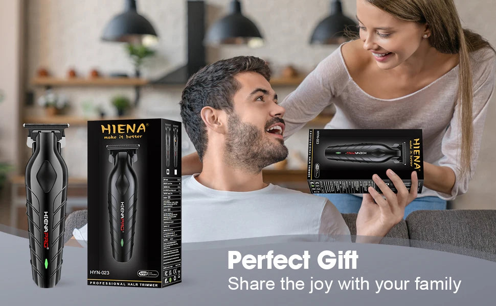 HIENA PRO Professional Hair Clipper Set Cordless Barber Kit and Hair Cutting Set Electric Foil Shavers and Beard Trimmers set