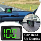 NEW Universal Car GPS Digital HUD Speedometer Dual Chips KMH MPH Reminder Meter HD LCD Display Plug Play For All Vehicle PH043