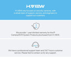 H.VIEW 3MP PTZ IP Camera WiFi Outdoor AI Human Detection Audio  Wireless Security CCTV Camera