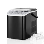 JHK Portable Kitchen Ice Machine Countertop Ice Maker with Handle 9 Bullet Ice Cubes Ready in 6 Mins Self-Cleaning Quiet Compact Ice Maker for Home Camping