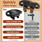 LINGTENG Massage Gun Deep Tissue, 6‑Heads Muscle Massager, Back Massager, Handheld Percussion Massage Tool, 9‑Speed Levels & 4 Modes, Christmas & Birthday Gift for Adults