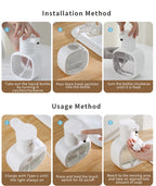 Automatic sensor soap dispenser, foam hand washing device, portable soap bottle, 500ml soap distribution device, in bathroom