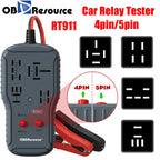 OBDResource 12V/24V Automotive Relay Tester 4PIN 5PIN Super Relay Tester Diagnostic Tool Professional Battery Voltage Detector