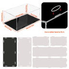 1:14 Scale Transparent Acrylic Display Box, Suitable for the Protection and Display of Toy Car Models, Building Blocks, Small Collectibles, and Figurines (Inner Dimensions 37X19X12Cm)