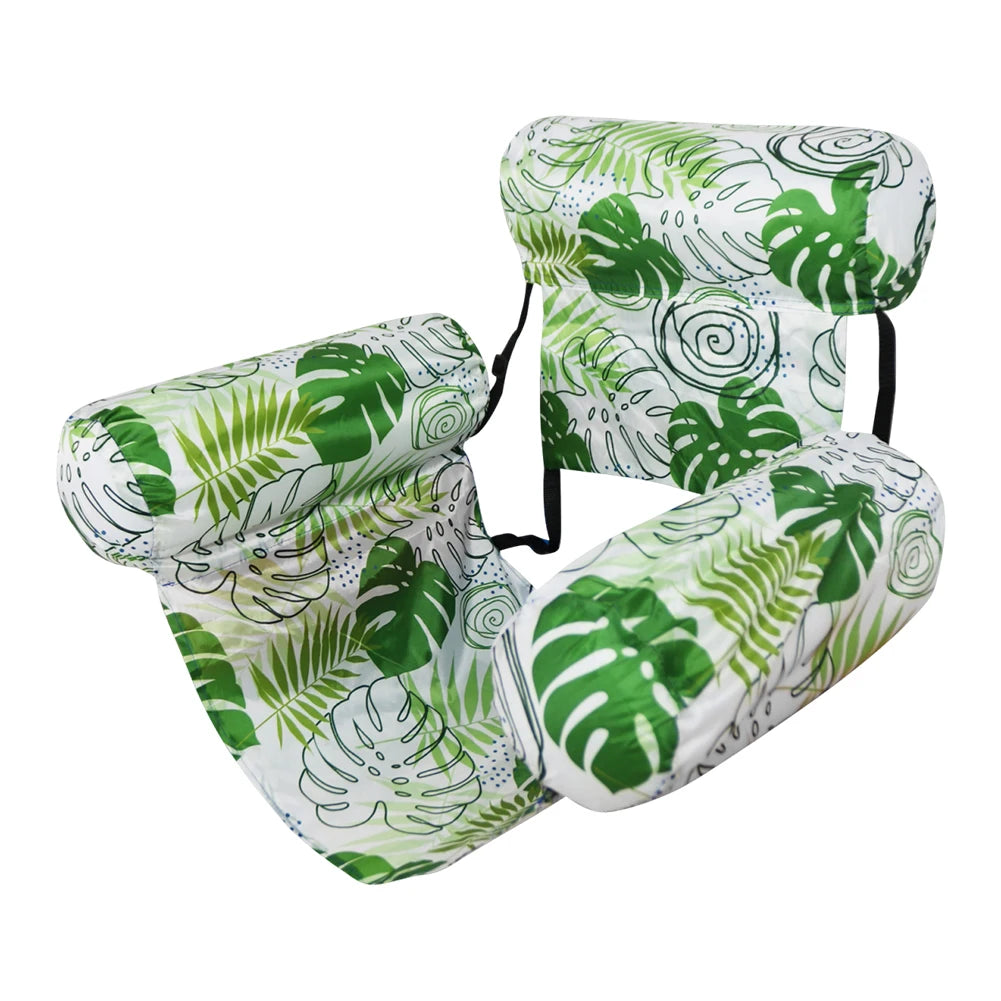 Inflatable Pool Float Floating Lounger Chair Leakproof Pool Lounge Float with Arm & Backrest Water Hammock for Pool Lake Beach