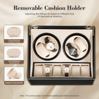 4+6 Watch Winder Automatic Watches Shaker PU Leather Mechanical Watch Box Watch Jewelry Display Box Storage Case