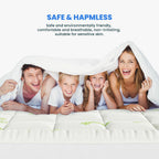 MCQ 400g Bamboo Viscose Derived Soft Mattress Topper with Stretchable Pockets Breathable Cooling Topper for Back Pain Relief