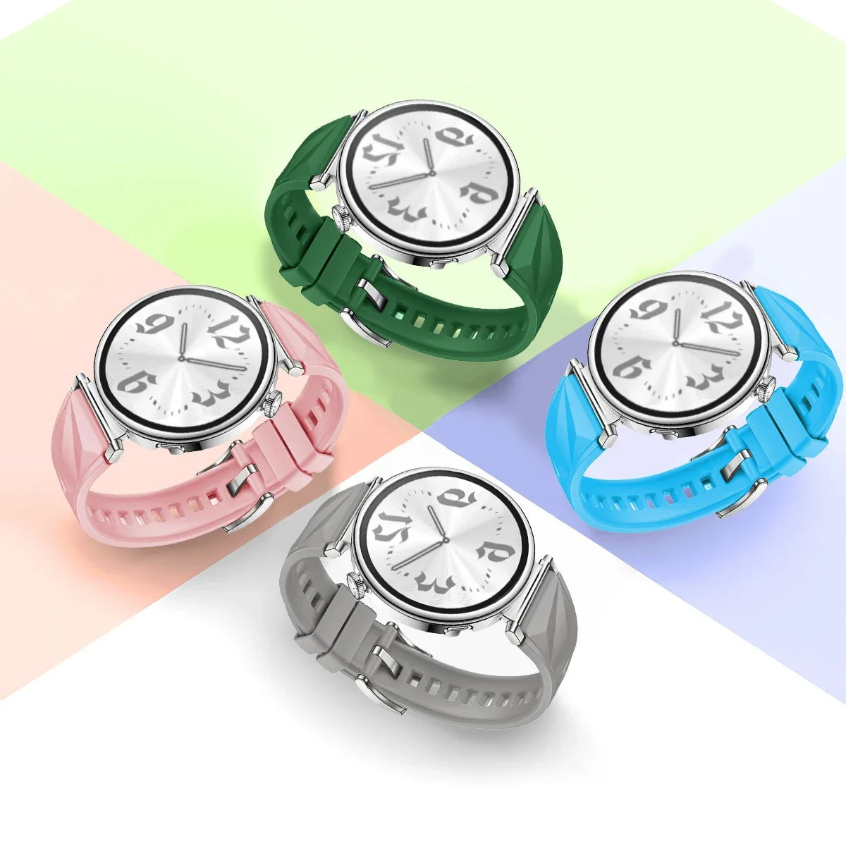 18mm Women Strap for Huawei Watch GT6/5 41mm Sport Silicone Replacement Band for Huawei Watch GT4 41mm Breathable 18mm Wristband